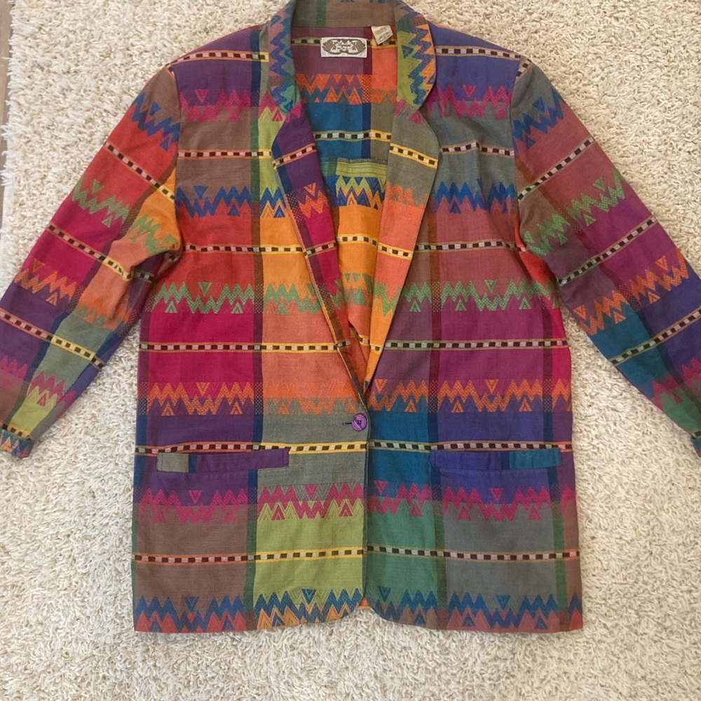 Vintage 90’s Angelique Southwestern Blazer/Jacket Size M